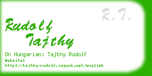 rudolf tajthy business card